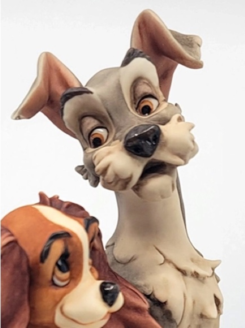 Disney Lady and Tramp Figurine – Brown, Tan & Gray Sculpture GIUSEPPE ARMANI - Picture 3 of 11
